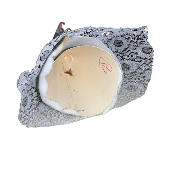 Christmas Angel Tree Topper White Hair vintage - Picture 8 of 11